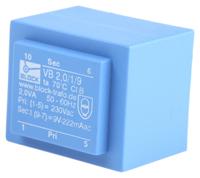 vb-2019 Block 9V ac 1 Output Through Hole PCB Transformer, 2VA