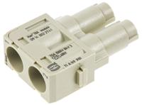 09140022741 HARTING Heavy Duty Power Connector Module, 70A, Female, Han-Modular Series, 2 Contacts