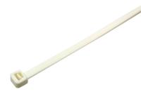269-1729 RS PRO Cable Tie, 100mm x 2.5 mm, White Nylon, Pk-250