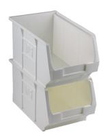 315-1145 RS PRO PP Storage Bin, 240mm x 150mm x 130mm, White