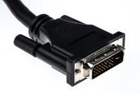 11045595-10 Roline, Male DVI-D Dual Link to Male DVI-D Dual Link Cable, 10mBlack sheath