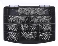 493-5483 RS PRO Plain Stainless Steel Blind Rivet Set, 465 pieces