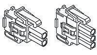 794186-1 TE Connectivity, Mini-Universal MATE-N-LOK II Male Connector Housing, 4.14mm Pitch, 3 Way, 1 Row