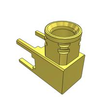 mmcx7-j-p-hf-ra-th1 Samtec MMCX7 Series, Jack PCB Mount MCX Connector, 75Ω, Through Hole Termination, Right Angle Body