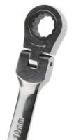 487-220 RS PRO Combination Ratchet Spanner, 10mm, Metric, Double Ended
