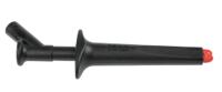 669474-21 Staubli Crocodile Clip 4 mm Connection, Nickel-Plated Steel Contact, 20A, Black