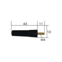 phc-m4-868 RF Solutions PHC-M4-868 Stubby Omnidirectional Telemetry Antenna with M4 Screw Connector, ISM Band