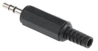 kls-40 Lumberg Jack Connector 3.5 mm Cable Mount Stereo Plug, 3Pole 1A