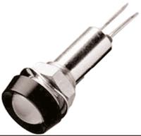 strlh8fl30we Oxley White Panel Mount Indicator, 8mm Mounting Hole Size, Lead Wires Termination
