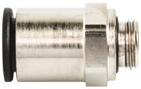 3101-12-13 Legris LF3000 Series Straight Threaded Adaptor, G 1/4 Male to Push In 12 mm, Threaded-to-Tube Connection Style