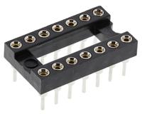 ar-14-hzl-tt ASSMANN WSW 2.54mm Pitch Vertical 14 Way, Through Hole Turned Pin Open Frame IC Dip Socket, 3A