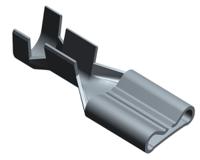 1742841-1 TE Connectivity FASTON .187 Grey Uninsulated Female Spade Connector, Receptacle, 4.75 x 0.51mm Tab Size, 0.5mm² to