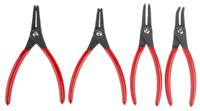 182-9982 RS PRO 4-Piece Circlip Pliers, Bent, Straight Tip