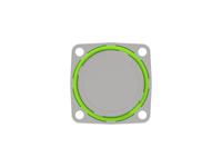 bega120nn00000200000 TE Connectivity Circular Connector, 8 Contacts, Flange, Standard Connector, Socket, Male, IP67, Speedtec 923 Series