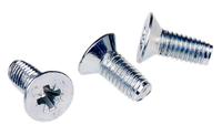 483-1296 RS PRO Bright Zinc Plated Steel Countersunk Head Thread Forming Screw, M5 x 12mm Long