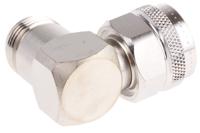 j01024j1096 Telegartner Right Angle 50Ω RF Adapter N Plug to N Socket 11GHz