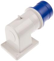 2423293 Scame IP44 Blue Wall Mount 2P + E Right Angle Industrial Power Plug, Rated At 32A, 230 V