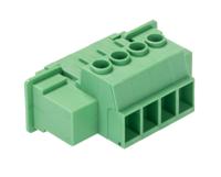 1716522 Phoenix Contact, 7.62mm Pitch, DFK-PC 5/ 4-ST-7.62, 4 Way, , Pluggable Terminal Block, Feed Through Plug, Cable Mount,