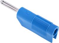 930729102 Hirschmann Test & Measurement Blue Male Banana Plug, 4 mm Connector, Screw Termination, 30A, 60V dc, Nickel Plating