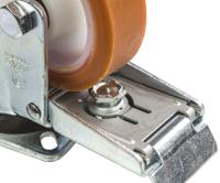 19878-fr LAG Braked Swivel Castor Wheel, 200kg Capacity, 100mm Wheel