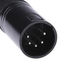 458-018 RS PRO Cable Mount XLR Connector, Male, 250 V ac, 5 Way, Silver Plating