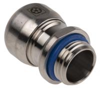 53806740 Lapp SKINTOP Series Metallic Stainless Steel Cable Gland, M16 Thread, 6mm min., 10mm max., IP69K