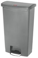 1883604 Rubbermaid Commercial Products Slim Jim 68L Grey Pedal Polyethylene Waste Bin