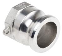 317-507 RS PRO Hose Connector, Straight Camlock Adaptor, BSPT 1-1/2in 1-1/2in ID, 17 bar