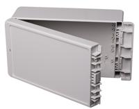 96015235-b-221309-pc-v0-7035 Bopla Bocube Series Light Grey Polycarbonate V0 Enclosure, IP66, IP68, IK07, Light Grey Lid, 231 x 125 x 90mm