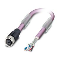 1507489 Phoenix Contact Female 5 way M12 to 5 way Free End Bus Cable, 5 m