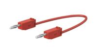280115-06022 Staubli Test lead, 10A, 30 → 60V, Red, 60cm Lead Length