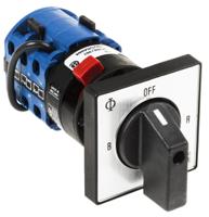 ca10a048gba004ft2 Kraus & Naimer, SP 4 Position 45° Ammeter Cam Switch, 20A