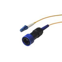 pxf4050aab Bulgin LC to LC Simplex Single Mode OS1 Fibre Optic Cable, 9.5/125μm, Yellow, 10m