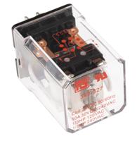 349-327 RS PRO Plug In Power Relay, 24V ac Coil, 10A Switching Current, DPDT