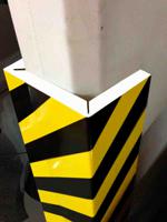 204-1808 RS PRO Black, Yellow Impact Protector 400mm x 150mm