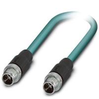 1440517 Phoenix Contact, 15m Cat6a, Blue M12 to Male M12 Male Shielded, Terminated