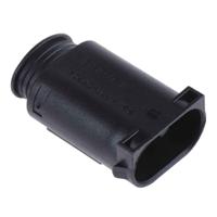 1-967587-3 TE Connectivity, Micro Quadlok System Automotive Connector Plug Natural Cable Mount 6 Way