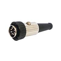 592-0701 Deltron 7 Pole Din Plug, DIN 41524, DIN 45322, DIN 45326, DIN 45327, DIN 45329, 2A, 34 V ac/dc, Locking Ring, Male,