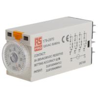 179-2970 RS PRO Plug In Timer Relay, 110V ac, 4-Contact, 1 → 30s, 1-Function, 4PDT