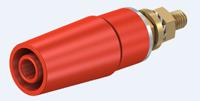 233050-22 Staubli Red Female Banana Socket, 4 mm Connector, Bolt Termination, 32A, 600V, Gold Plating