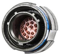 tv06rw-13-35pnw52 Amphenol Limited, TV, Copper Alloy 22 Way Cable Mount MIL Spec Circular Connector PlugGreen, Pin Contacts,Shell Size