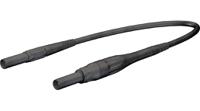 669395-20021 Staubli Test lead, 8A, 1kV, Black, 200cm Lead Length