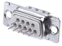 de09p364txlf Amphenol Communications Solutions D 9 Way Through Hole D-sub Connector Plug, 2.74mm Pitch