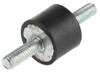162-3245 RS PRO M6 Anti Vibration Mount, Male to Male Bobbin with 24.6kg Compression Load