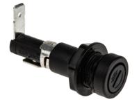 htb-38m-r Eaton 16A Panel Mount Fuse Holder for 5 x 20mm Fuse, 1P, 250V ac