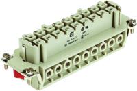 09340162701 HARTING Heavy Duty Power Connector Insert, 16A, Female, Han Hv E Series, 16 Contacts