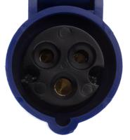610383 Scame IP54 Blue Industrial Power Connector Adapter Socket, Rated At 16A, 250 V