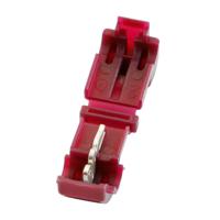 270-7445 RS PRO T-Tap Wire Splice Connector, Red, Insulated, Tin 18 → 22 AWG