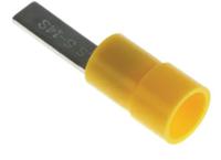 270-7468 RS PRO Insulated Crimp Blade Terminal 14mm Blade Length, 4mm² to 6mm², 12AWG to 10AWG, Yellow