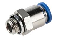 qs-g18-8 Festo QS Series Straight Threaded Adaptor, G 1/8 Male to Push In 8 mm, Threaded-to-Tube Connection Style, 186098